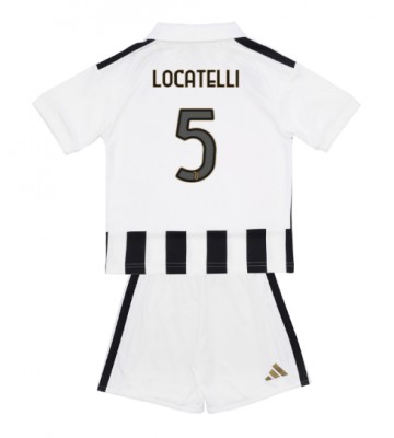 Juventus Manuel Locatelli #5 Hjemmebanetrøje Børn 2026-27 Kortærmet (+ Korte bukser)
